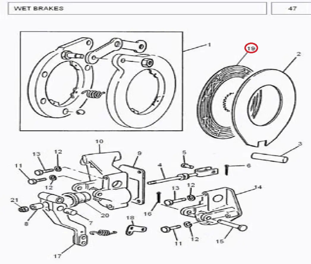 DISC BRAKE COPER 385  Millat Tractors