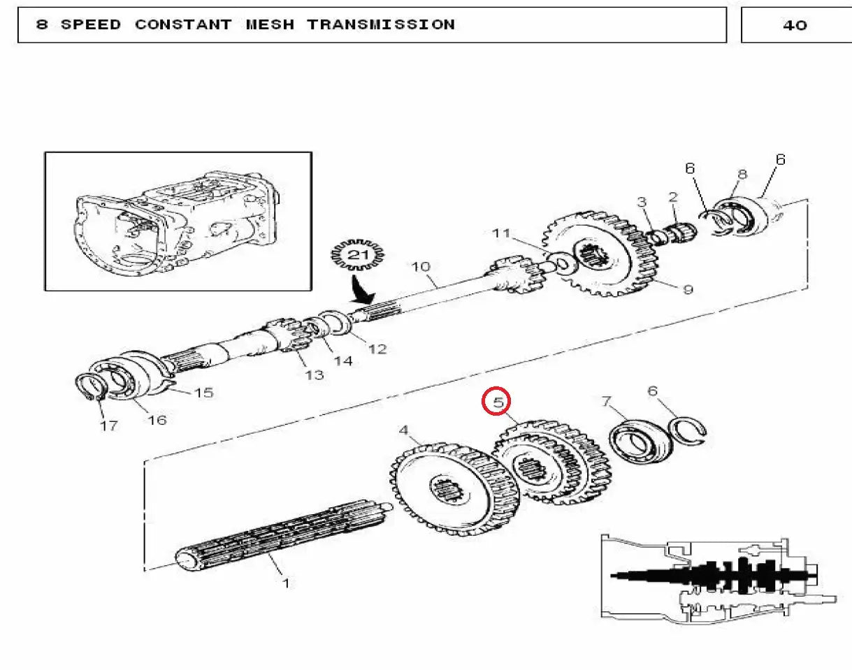 DOUBLE GEAR (46/36)(1682691)  MF 240, MF 385,