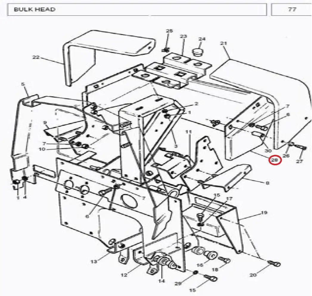 Dash Board (PANEL INST. LOWER) MF/375,385 Millat Tractors