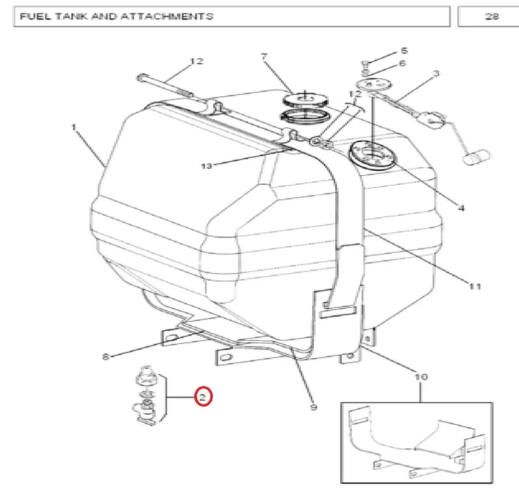 TAP ASSY.(898540) MF 240, MF 260, MF 350 PLUS, MF 360