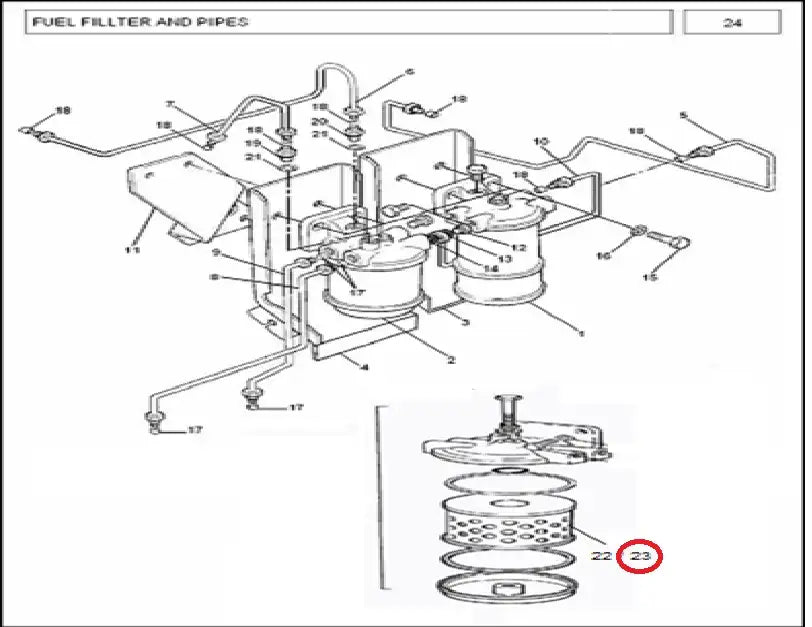 FILTER FUEL MF/375,385(26566602)