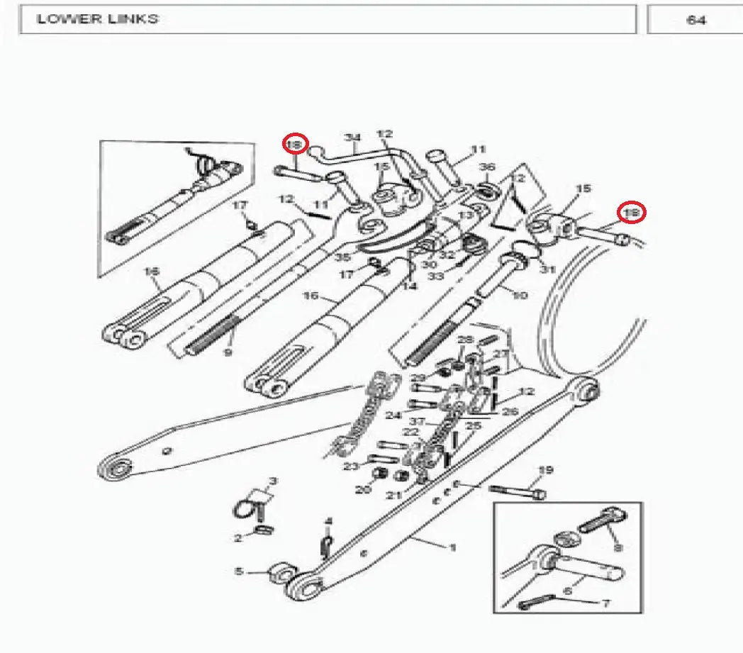 PIN-CLEVIS(253059)  MF 240, MF 385,