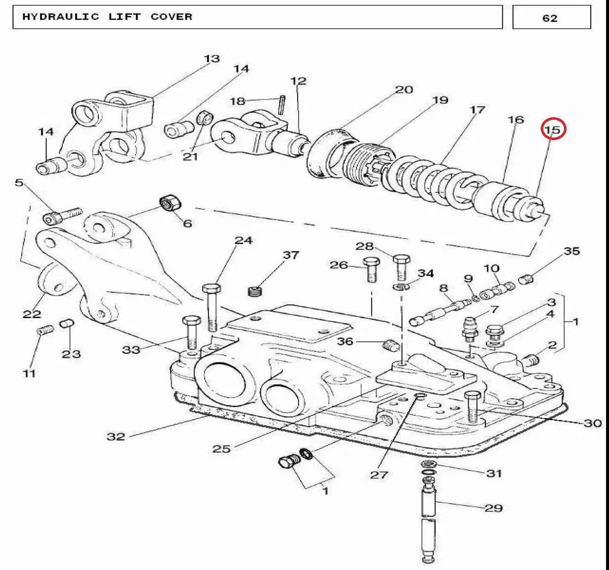 ROD PLUNGER(886348) MF 240/385