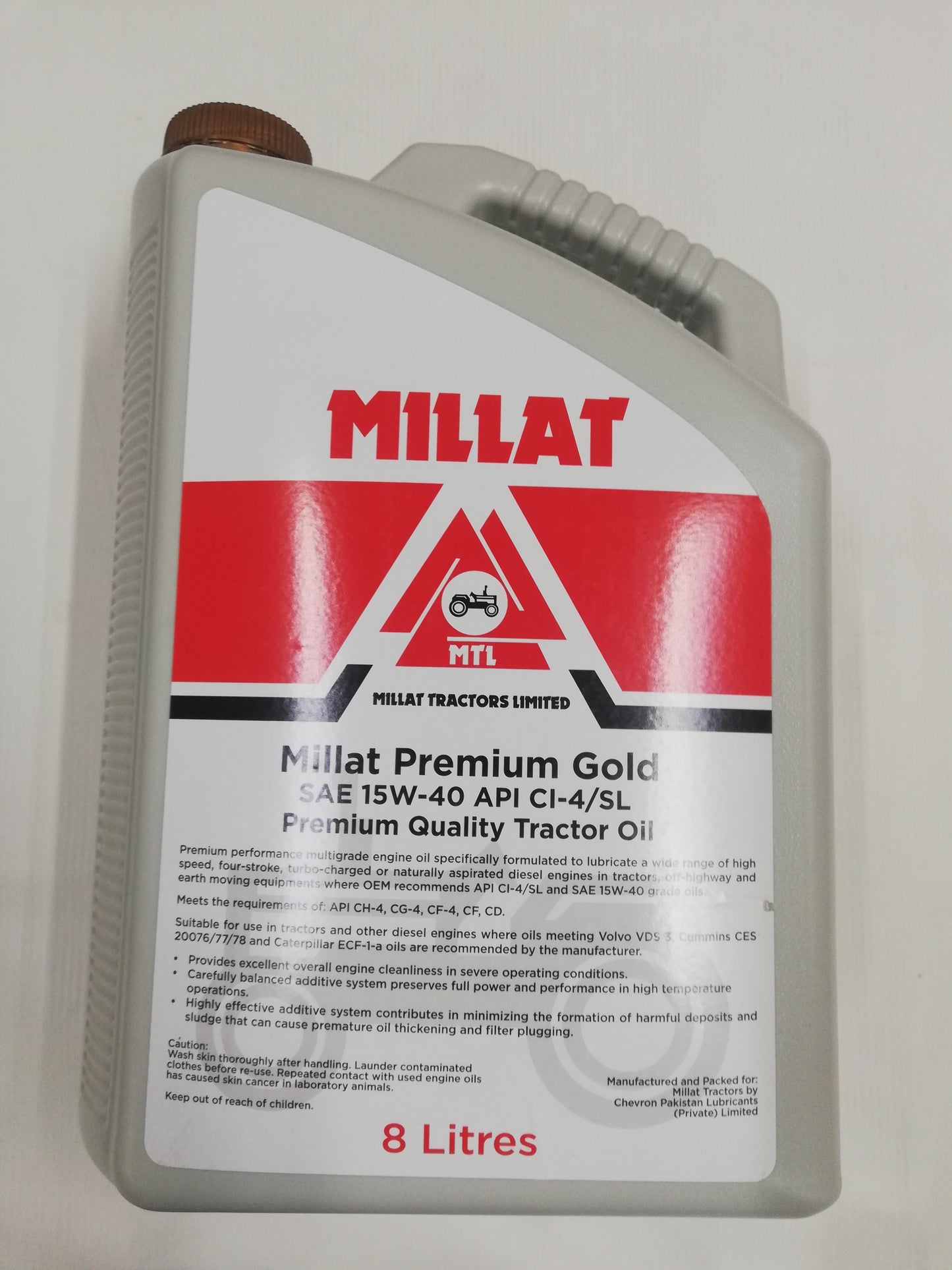 Premium Gold 8ltr 15W-40 Millat Tractors