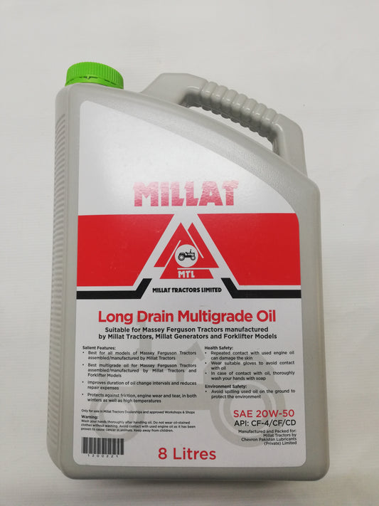 Long Drain Multigrade oil 8Ltr 20w-50